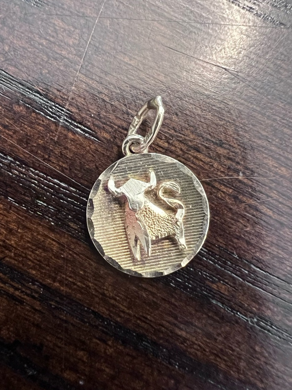 10K Yellow Gold Taurus Charm